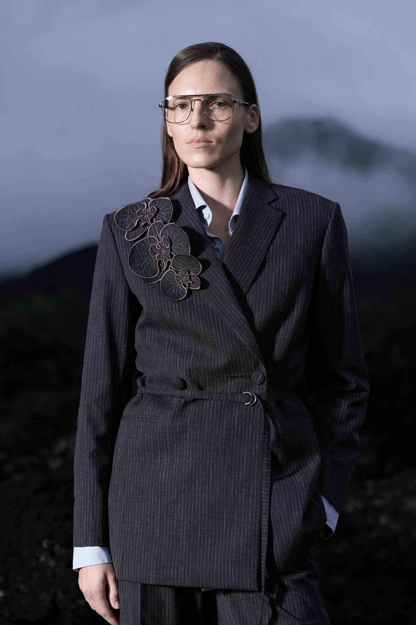 Orchid Nocturne Wool Suit