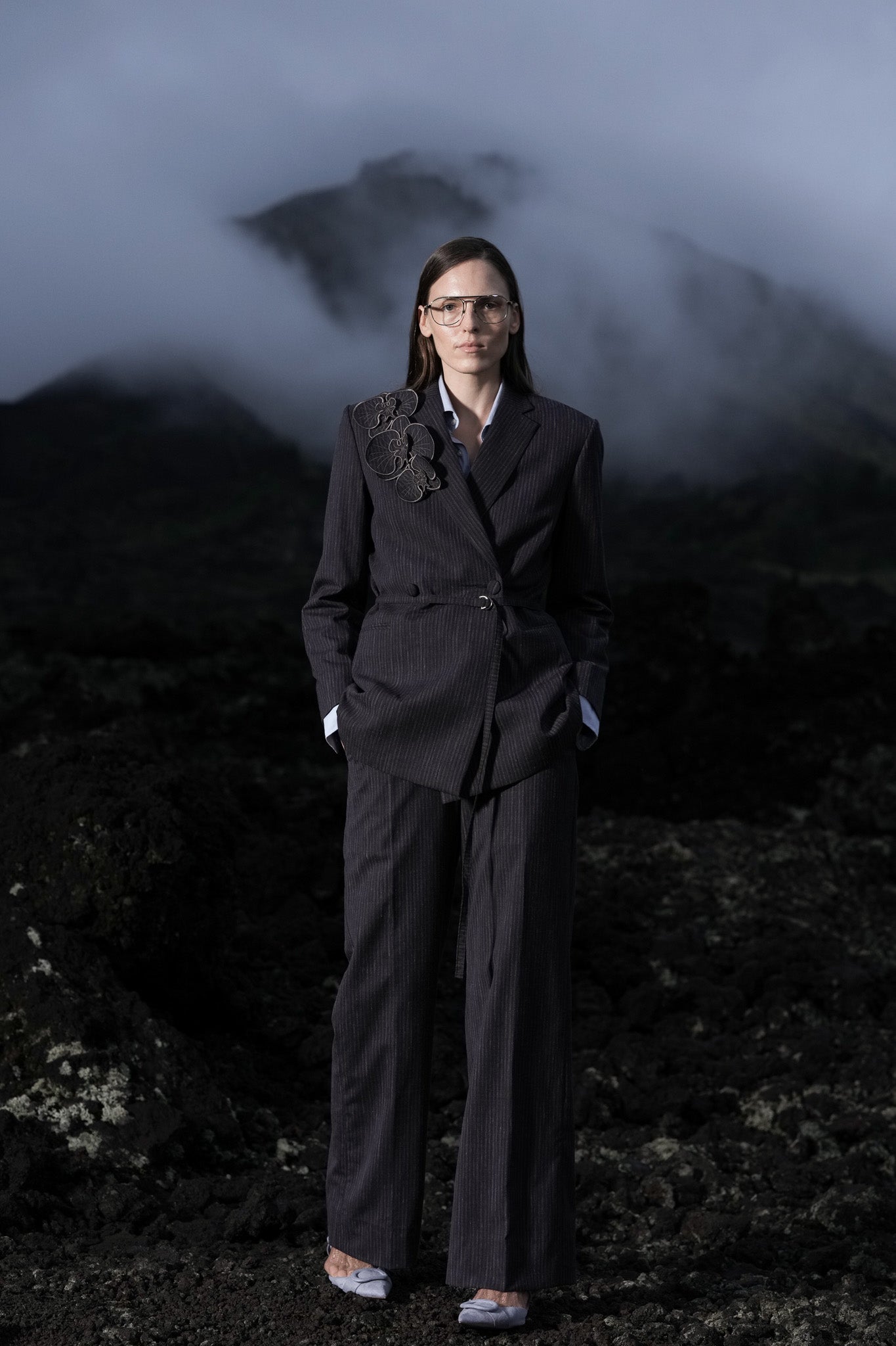 Orchid Nocturne Wool Suit