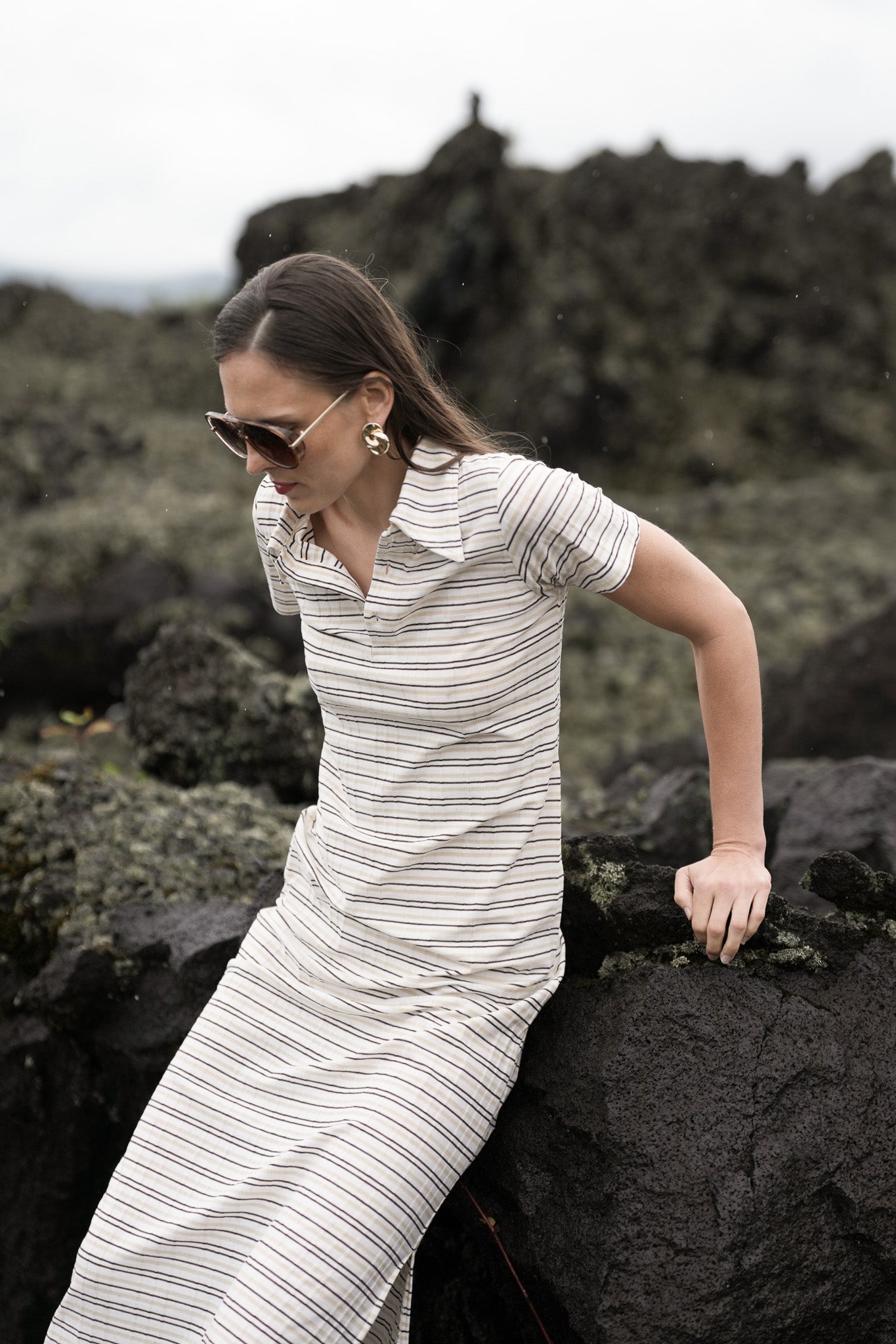 Sunstripes Shirt Dress