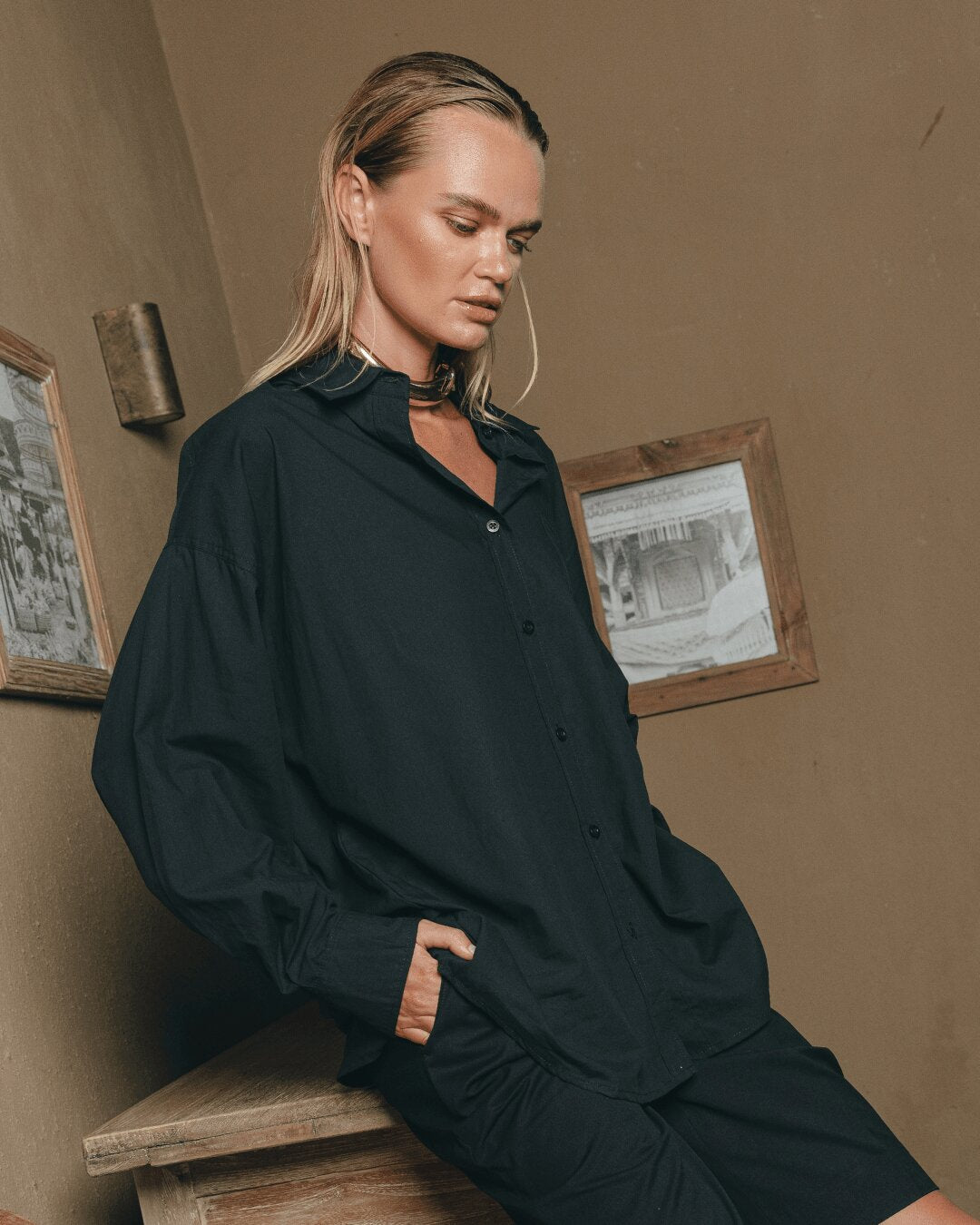 Oversized Shirt Cotton Tencel