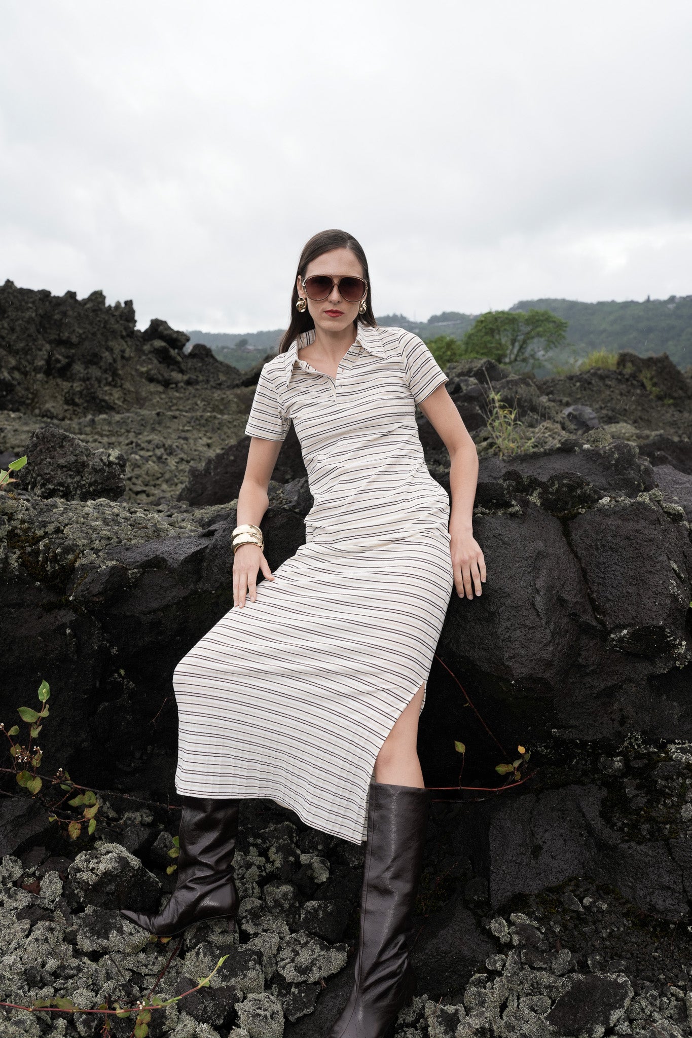 Sunstripes Shirt Dress