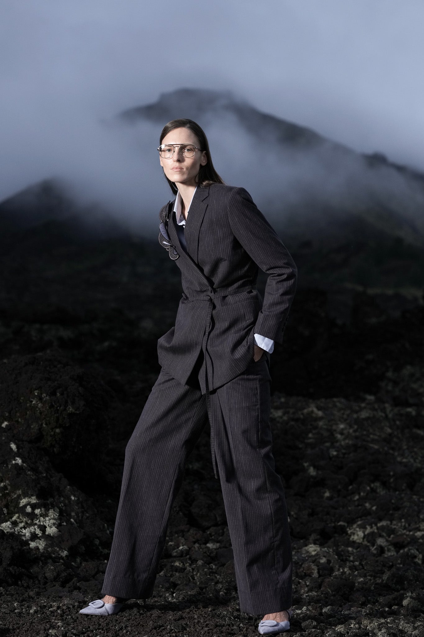 Orchid Nocturne Wool Suit