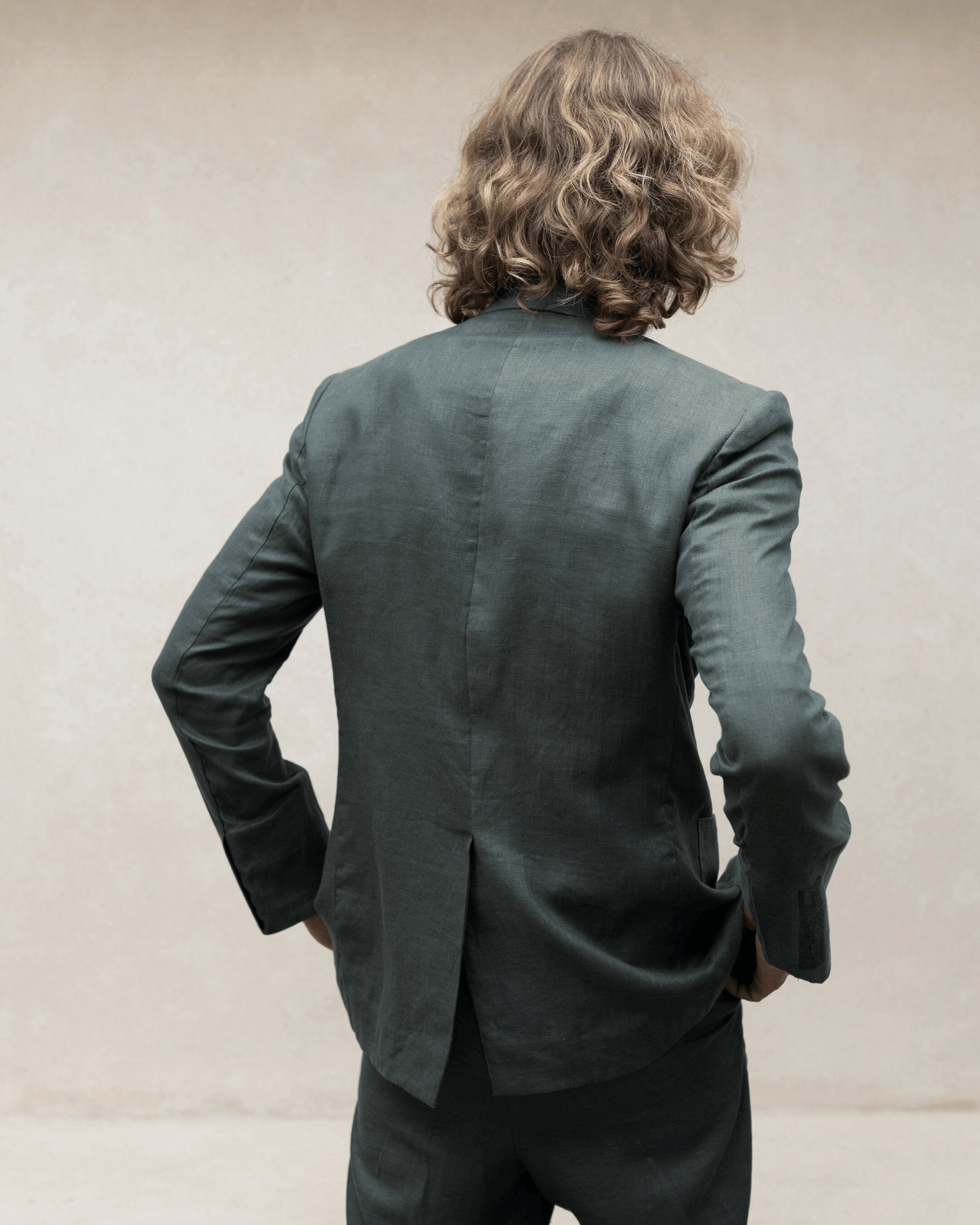 Single Breasted Linen Blazer