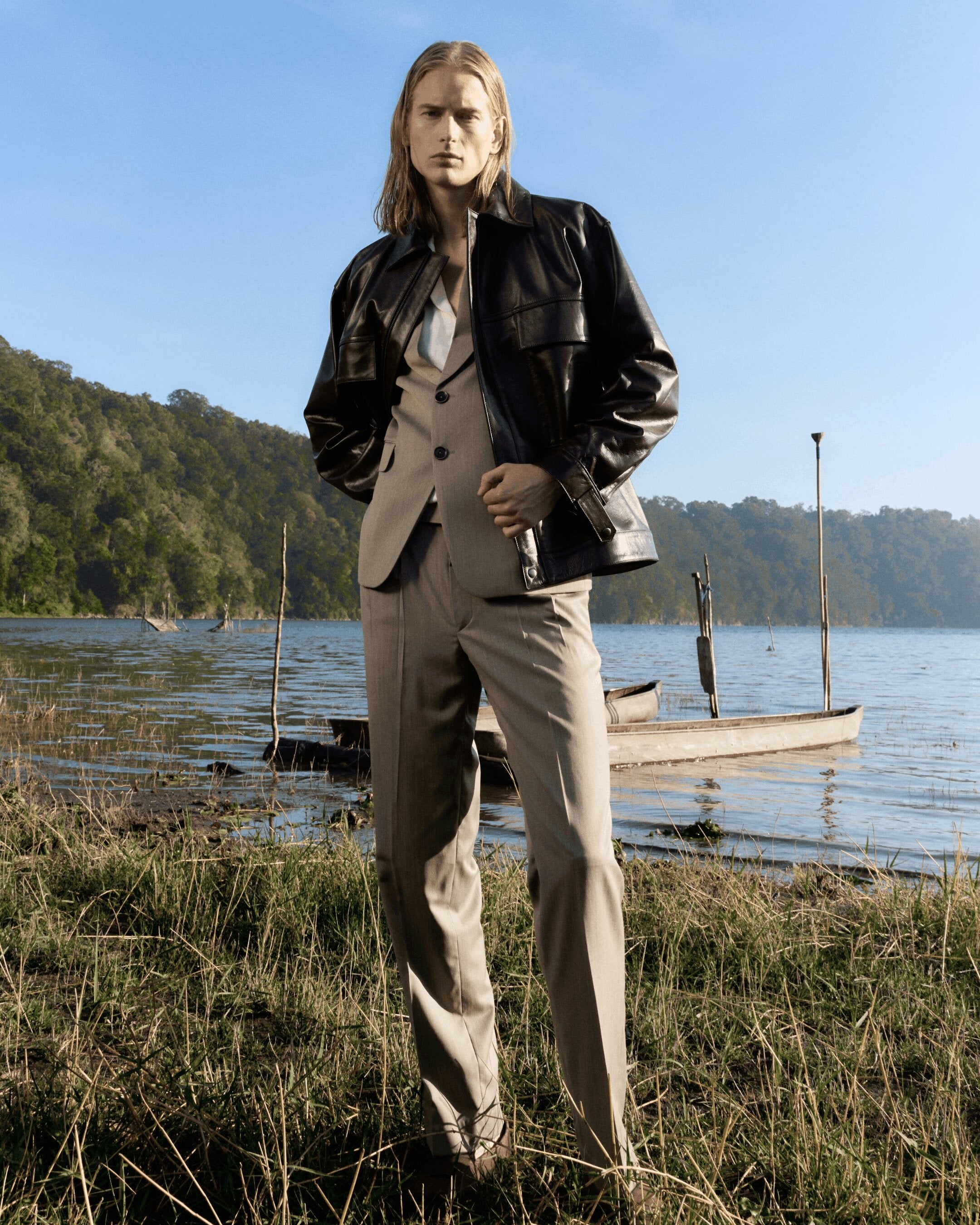 Oversized Leather Jacket