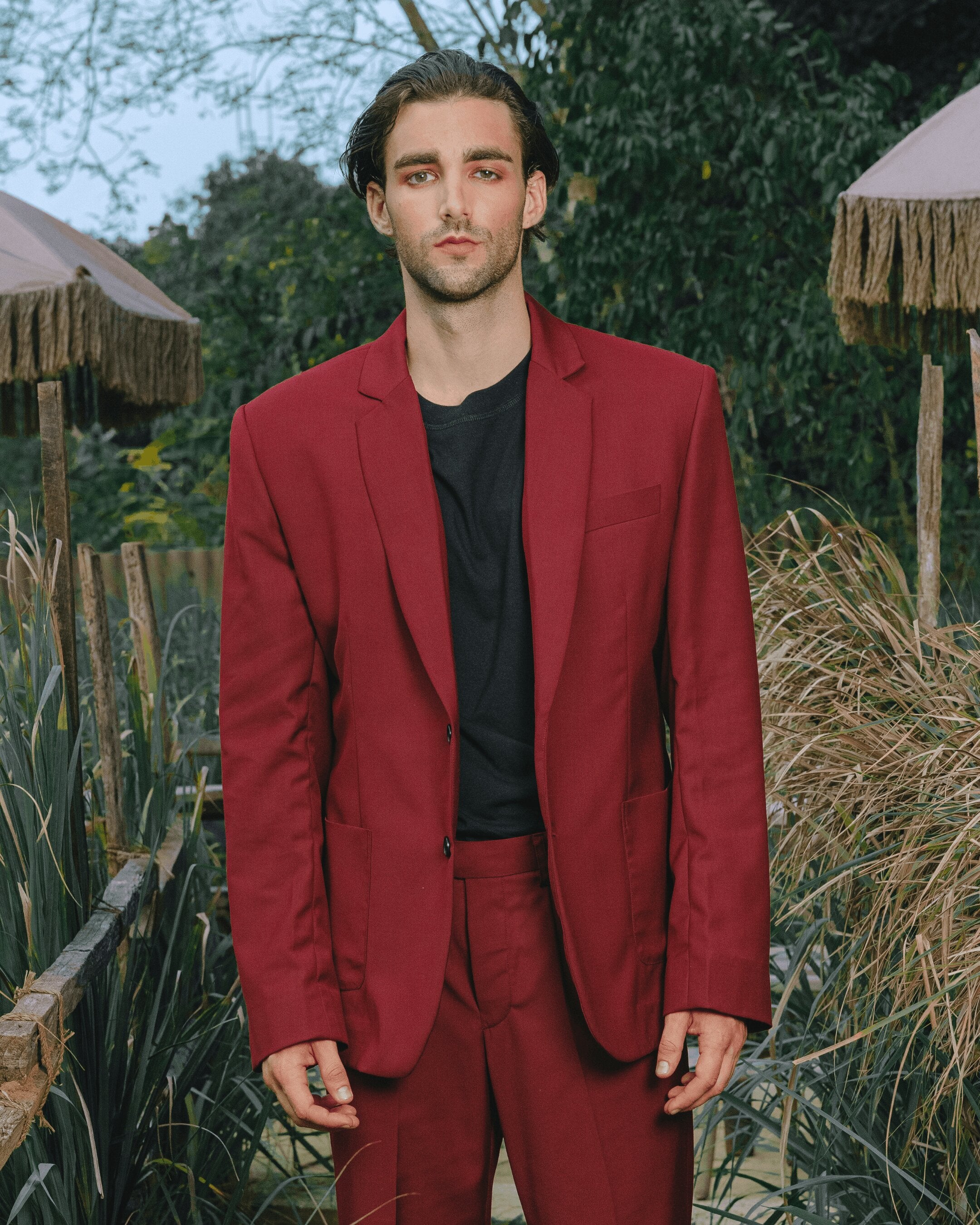 Single Carmine Blazer Man